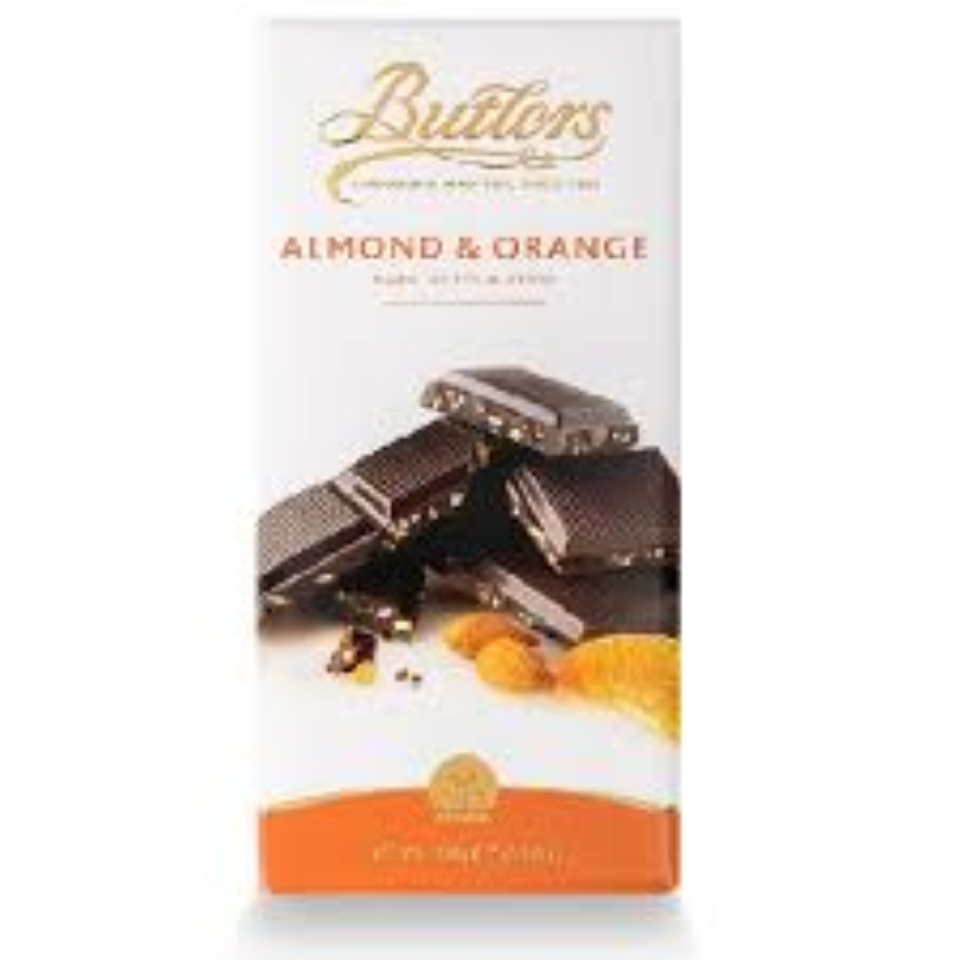 BUTLERS ALMOND & ORANGE CHOCOLATE 100G